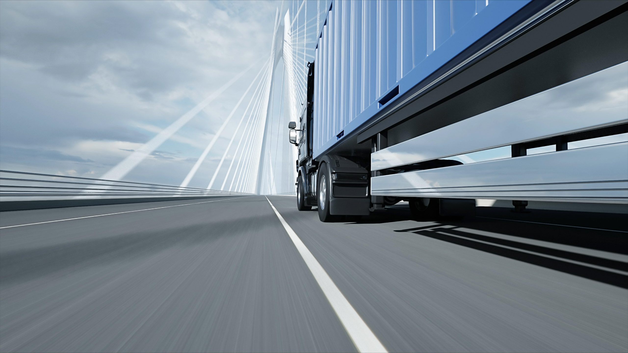 3d,model,of,truck,on,the,bridge.,3d,rendering. Broker bonds and contingent insurance