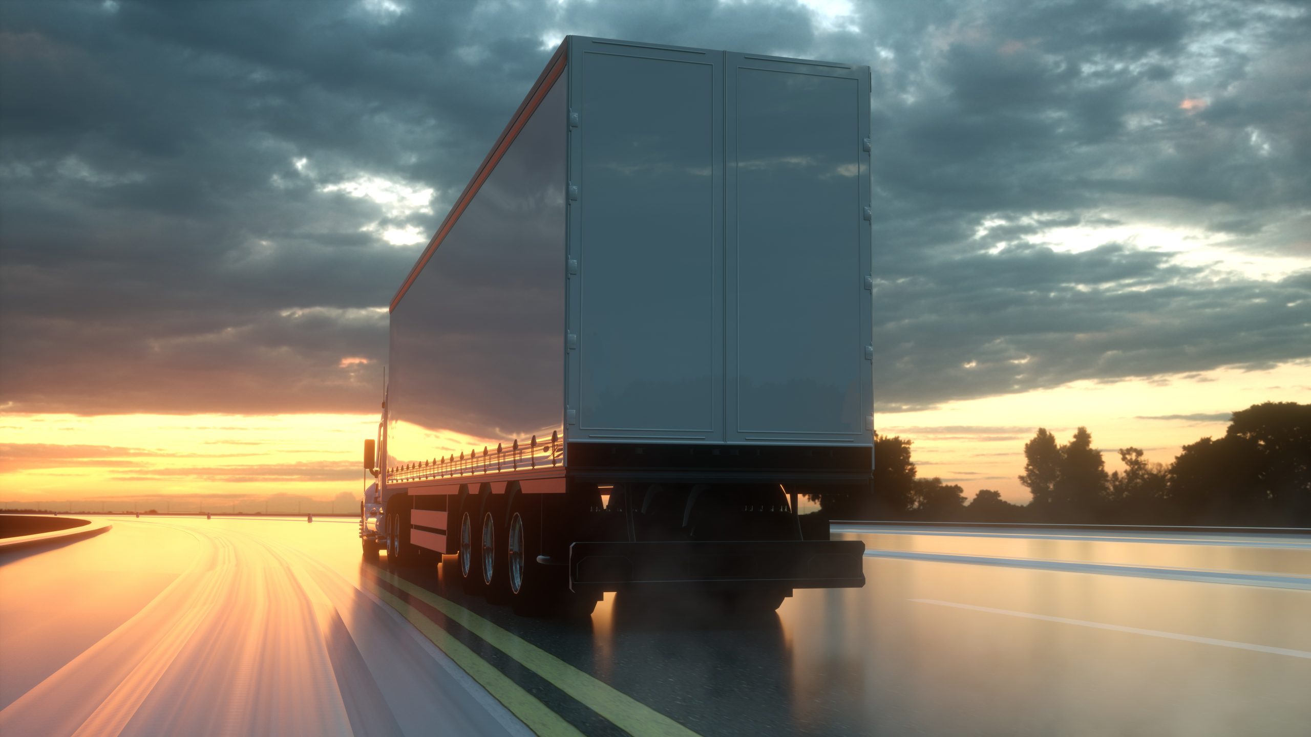 semi,trailer.,truck,on,the,road,,highway.,transports,,logistics,concept. Commercial Truck insurance